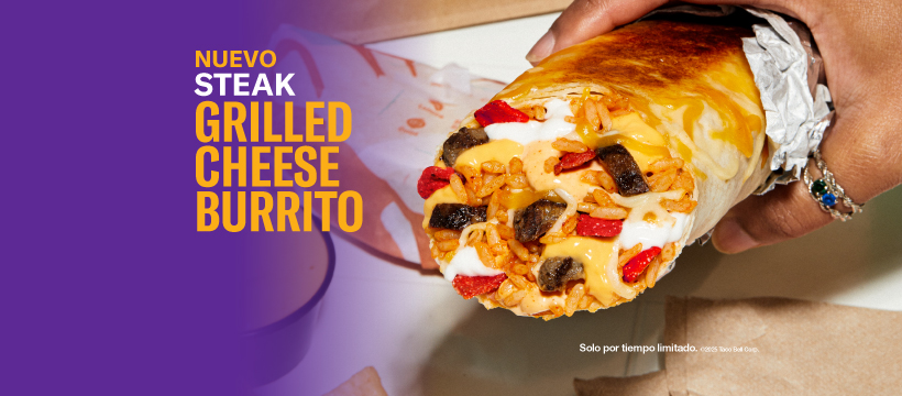 Navidad anticipada: Taco Bell® sorprende con el nuevo Steak Grilled Cheese Burrito